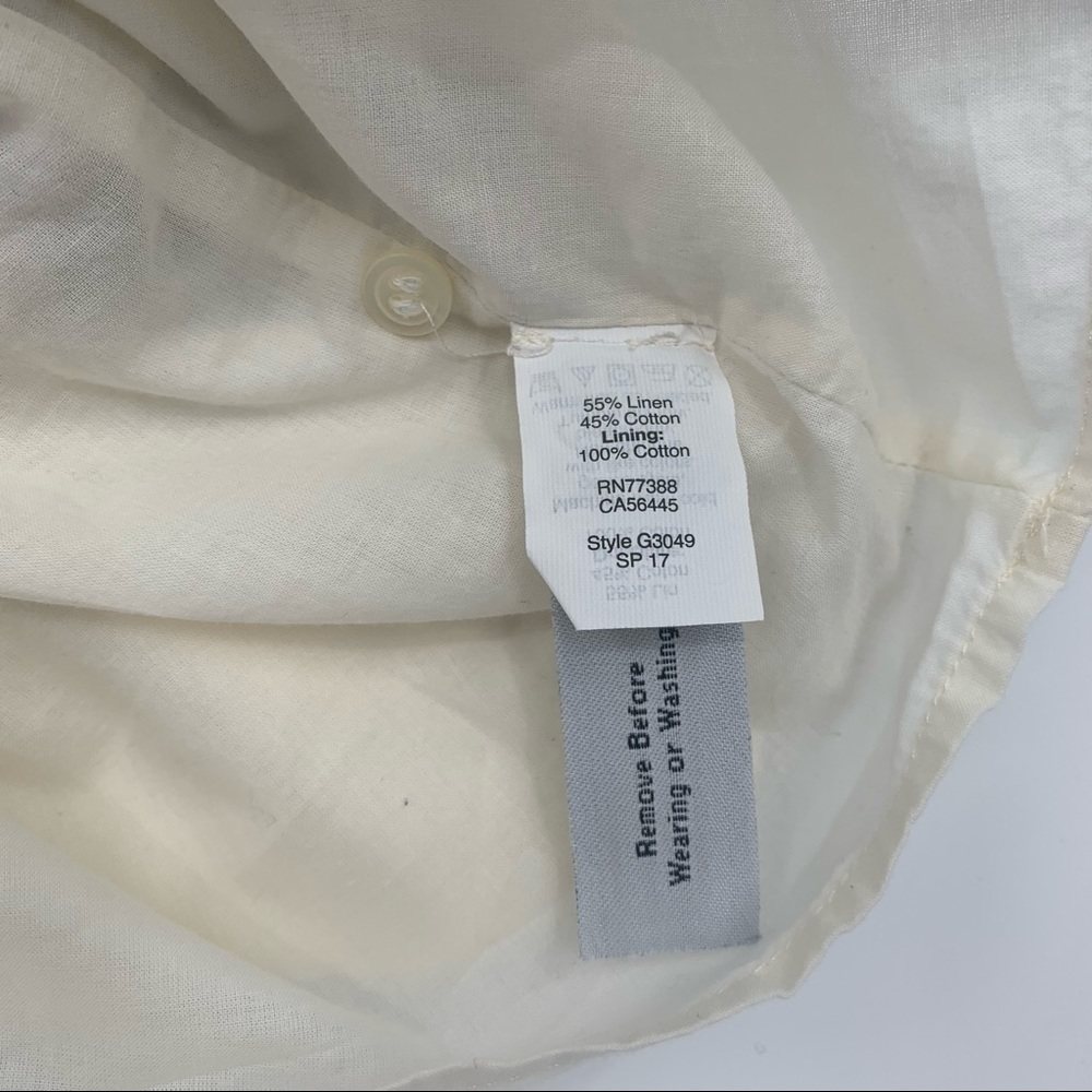 Madewell Striped Linen Blend Shirt Dress - Picture 15 of 15